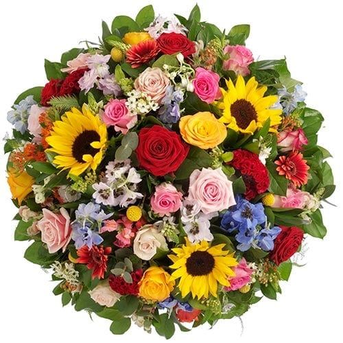 Funeral arrangement of colorful flowers (Standard (S))