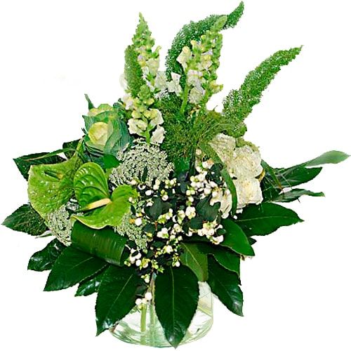 Sympathy bouquet white bouquet grouped (Standard (S))