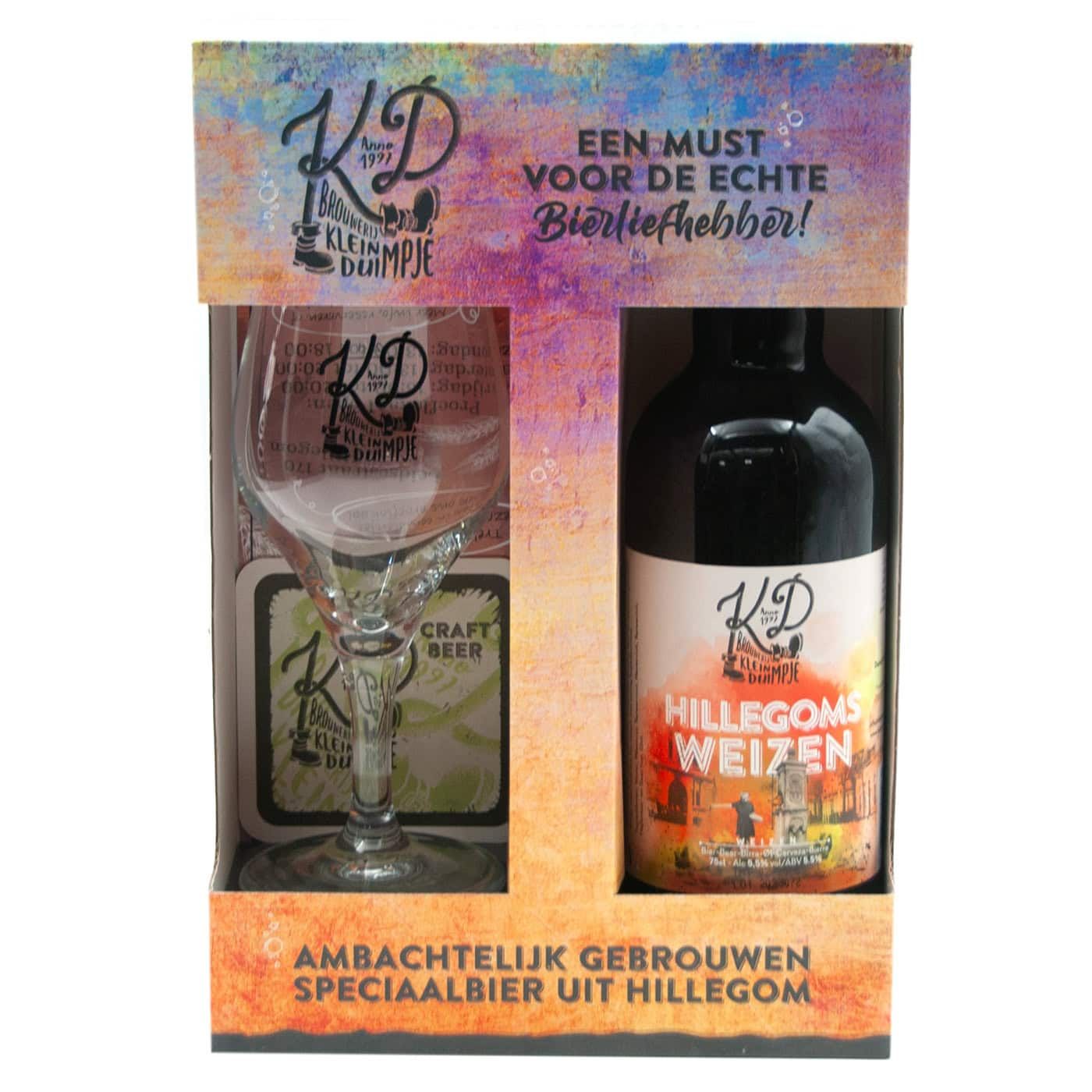 Tom Thumb beer gift Weizen with glass