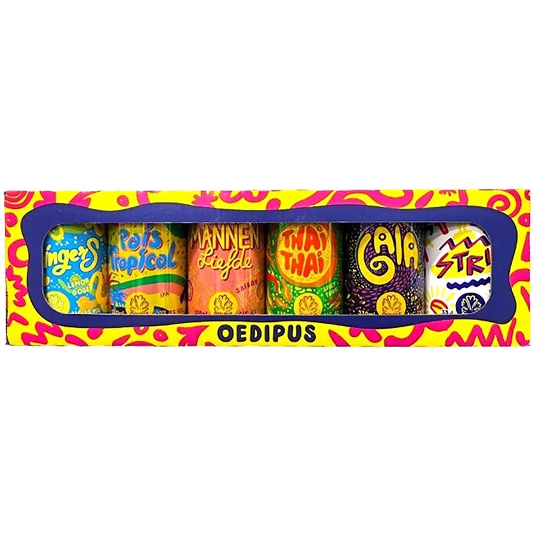 Colourful craft beer gift