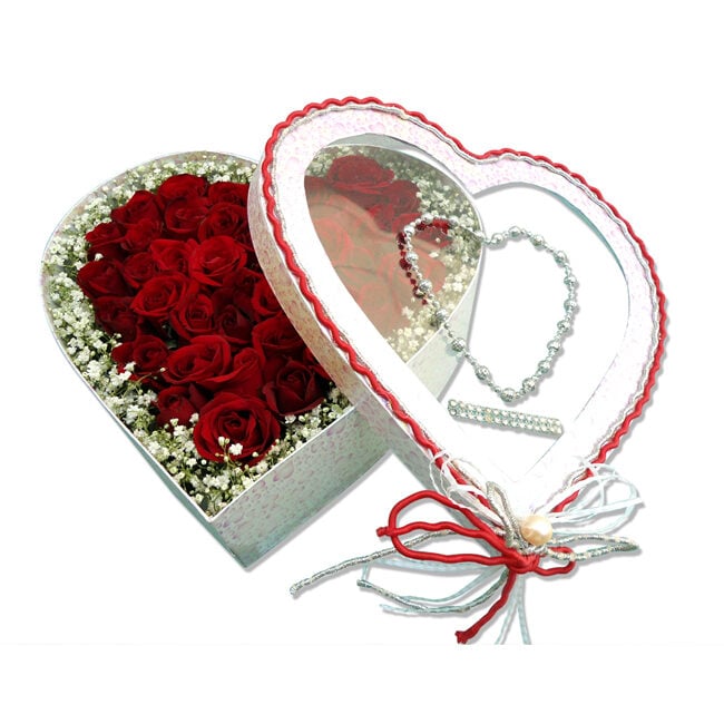 Flowers Heart Box - Warm Love