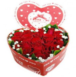 Box Of Red Roses - Passionate