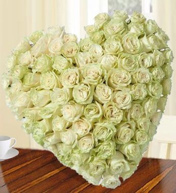 Heartfelt Roses (60 White Roses)
