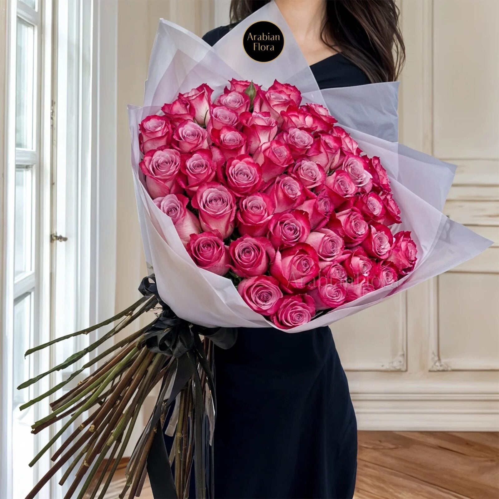 40 Majestic Purple Roses (Classic)