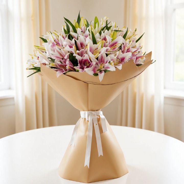 Pink Lily Elegance Bouquet (Classic)
