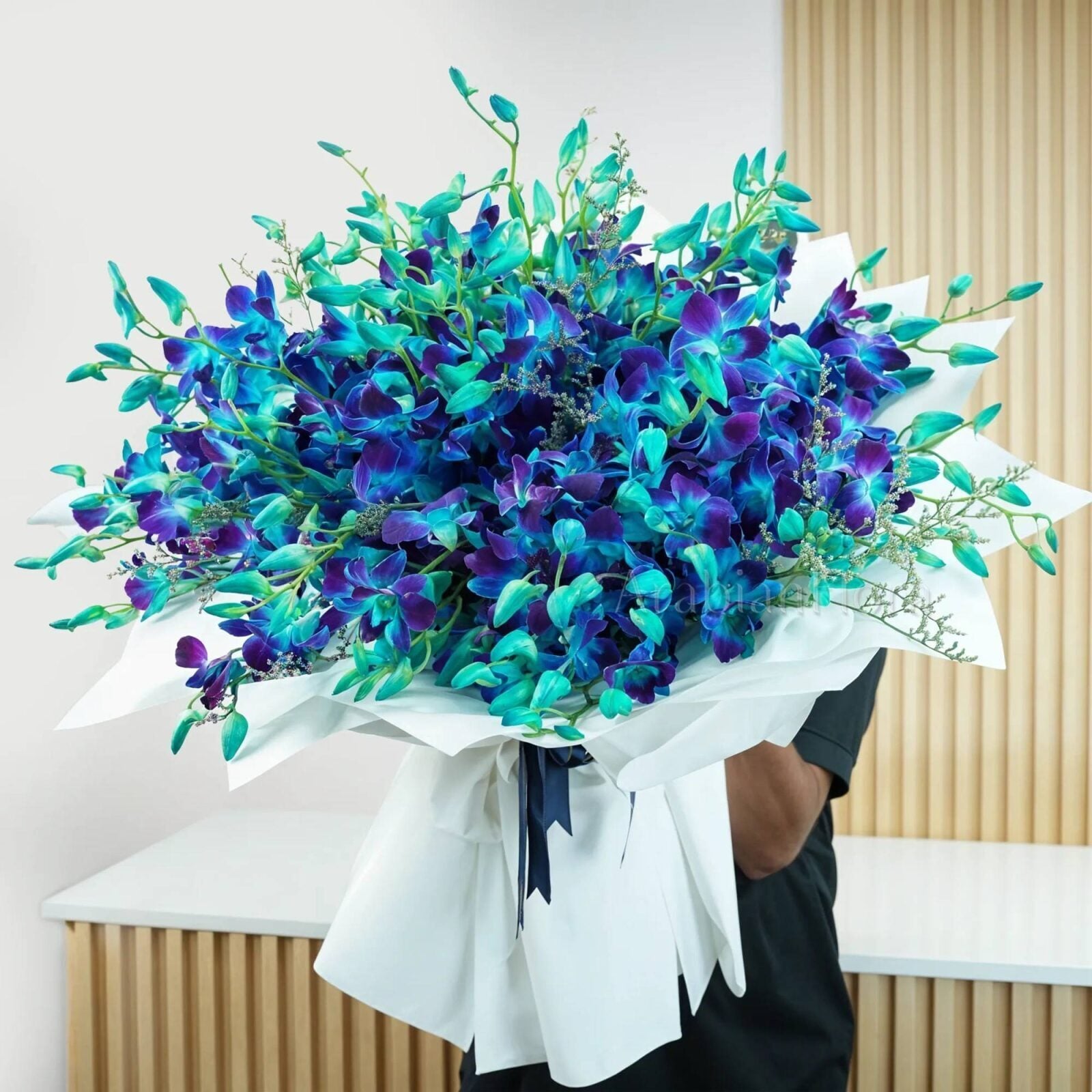 Ocean Blue Orchids Bouquet (Classic)