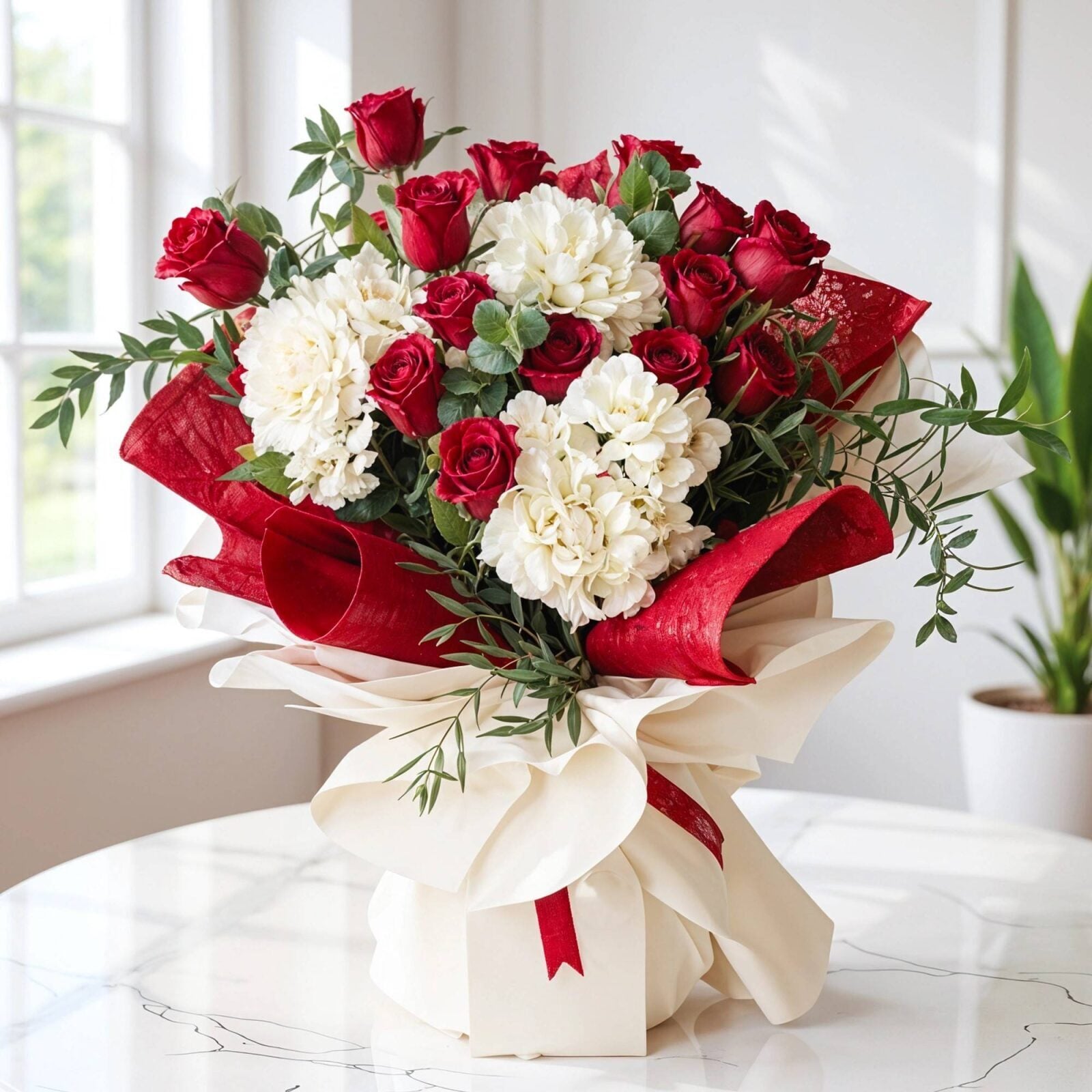 Hydrangeas & Roses Bouquet (Classic)