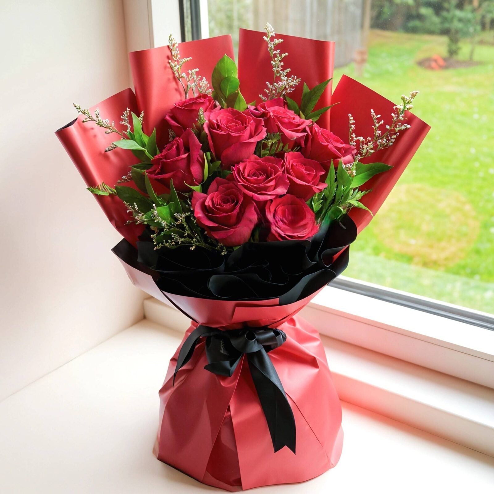 Ravishing Red Roses Bouquet (Classic)