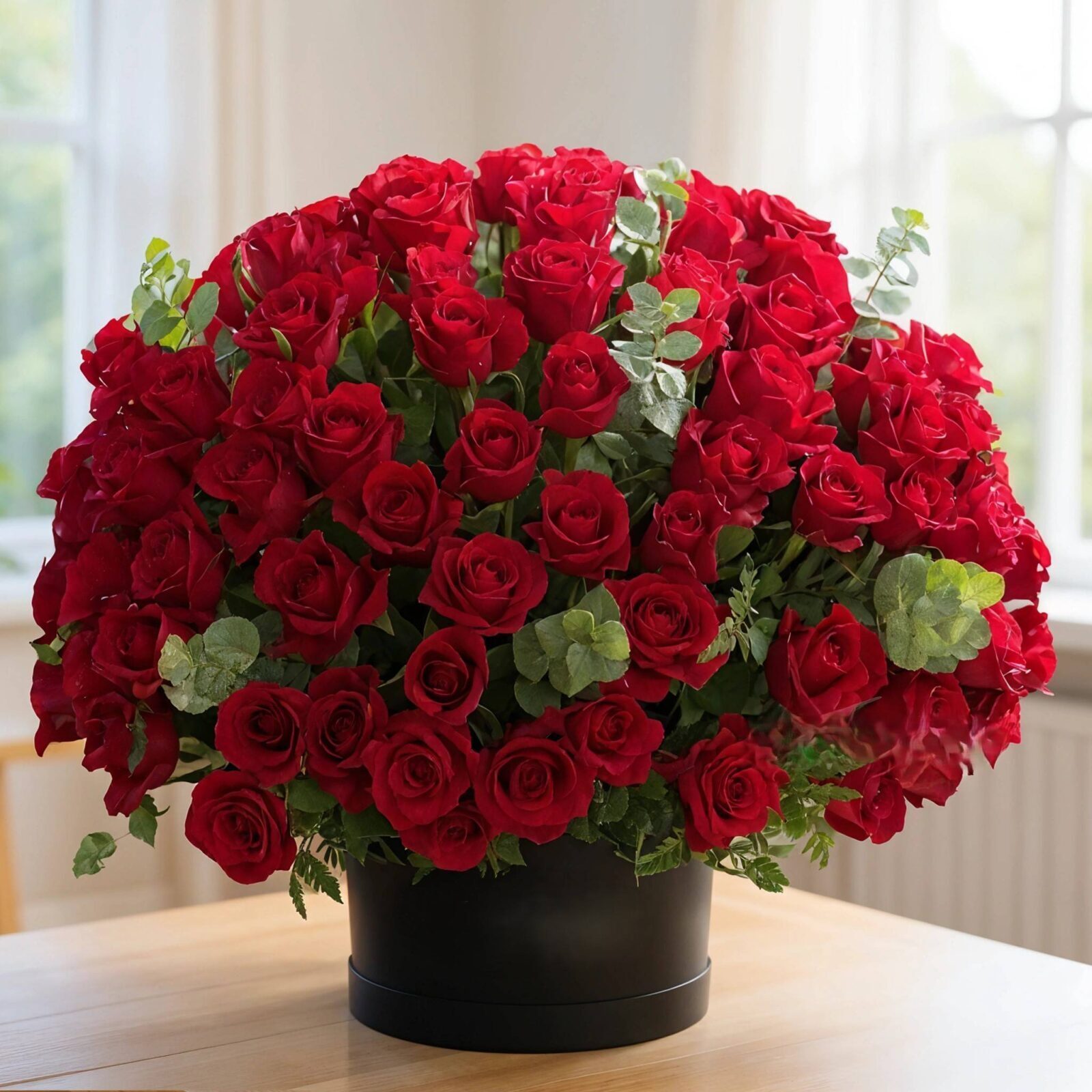 Black Box of 200 Red Roses (Classic)