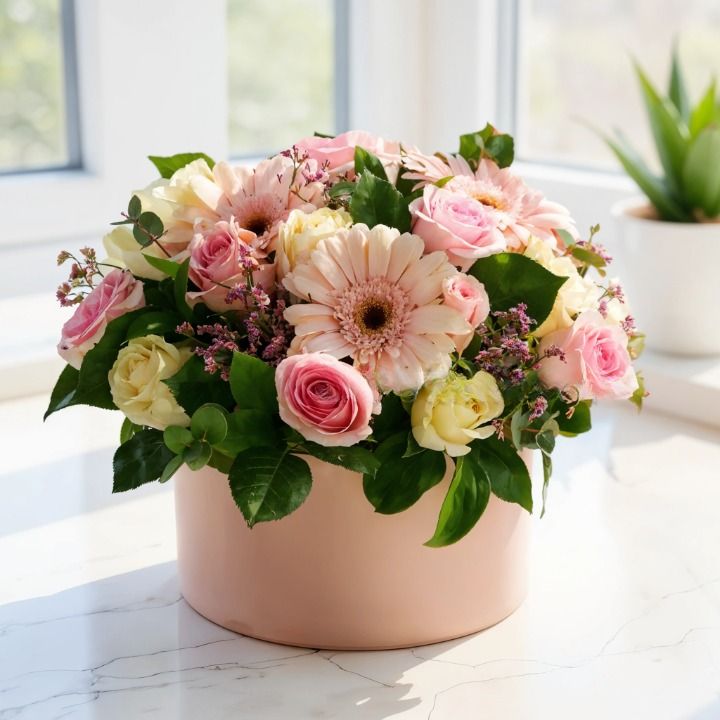 Roses & Gerberas in a Box (Classic)