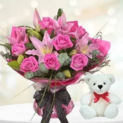 Flowers & Teddy Bear (Classic)