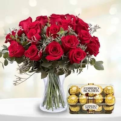Flowers And Chocolate Hamper (Classic)