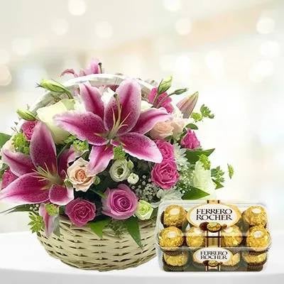 Basket Of Joy With Ferrero Rocher (Classic)