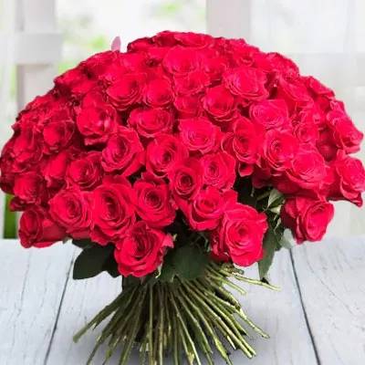 Bouquet Of 80 Red Roses (Classic)