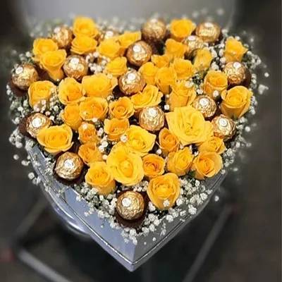 Flowers & Chocolate In Box (Classic)
