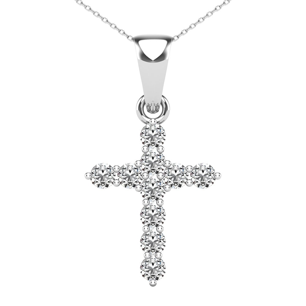 Diamond 1/6 Ct.Tw Cross Pendant