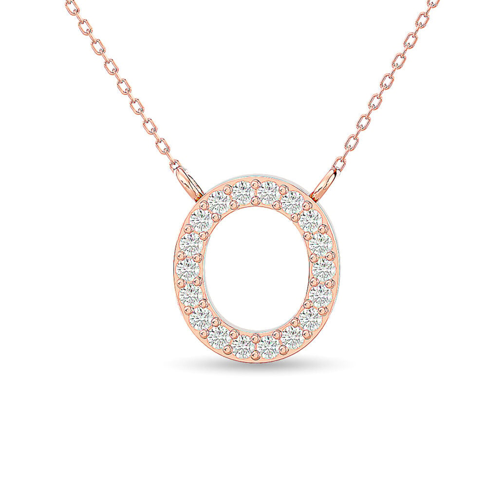 Diamond 1/20 ct tw Fashion Pendant in 10K Rose Gold(round)
