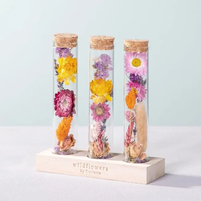 Dried flower Message in a bottle