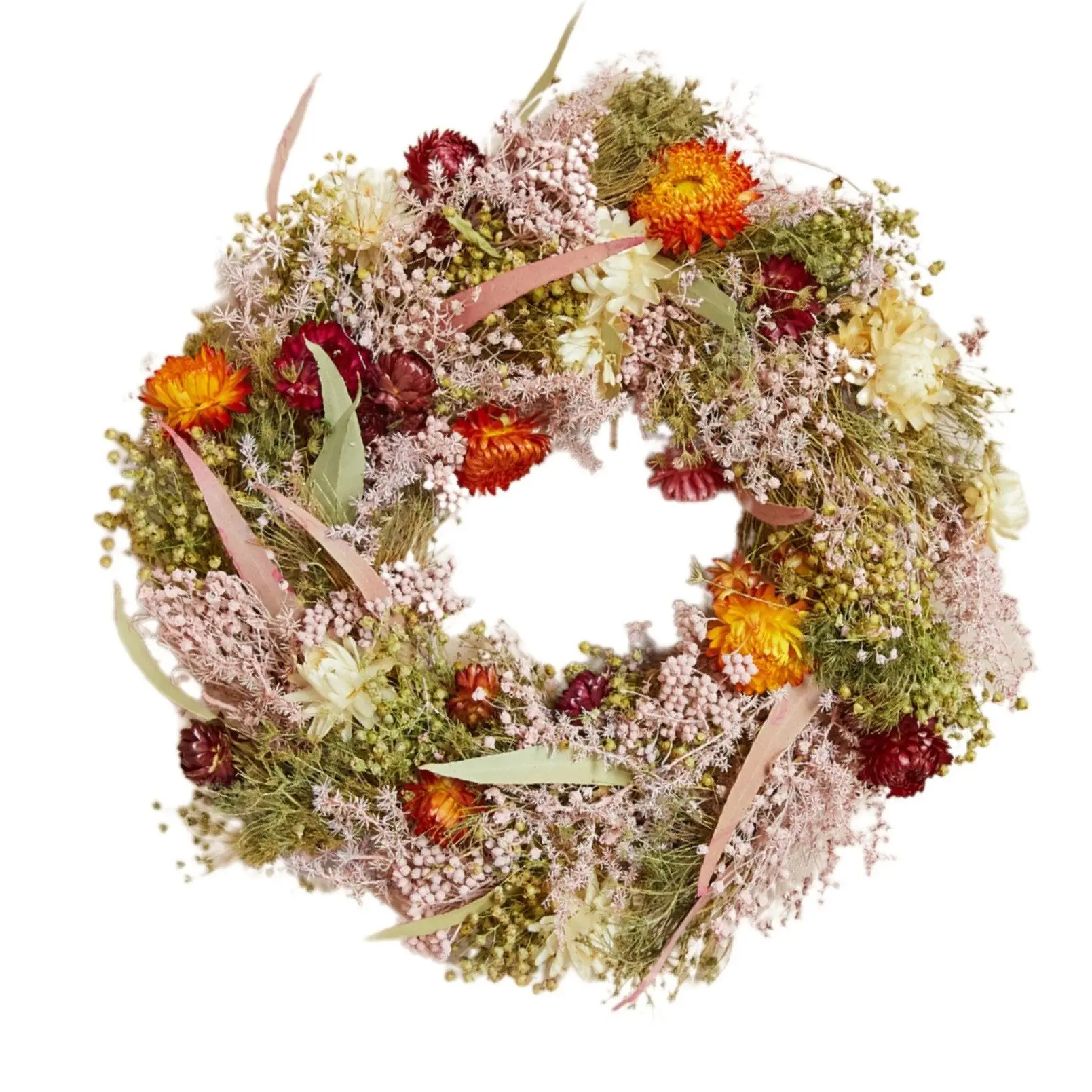 Dried flower wreath MULTI