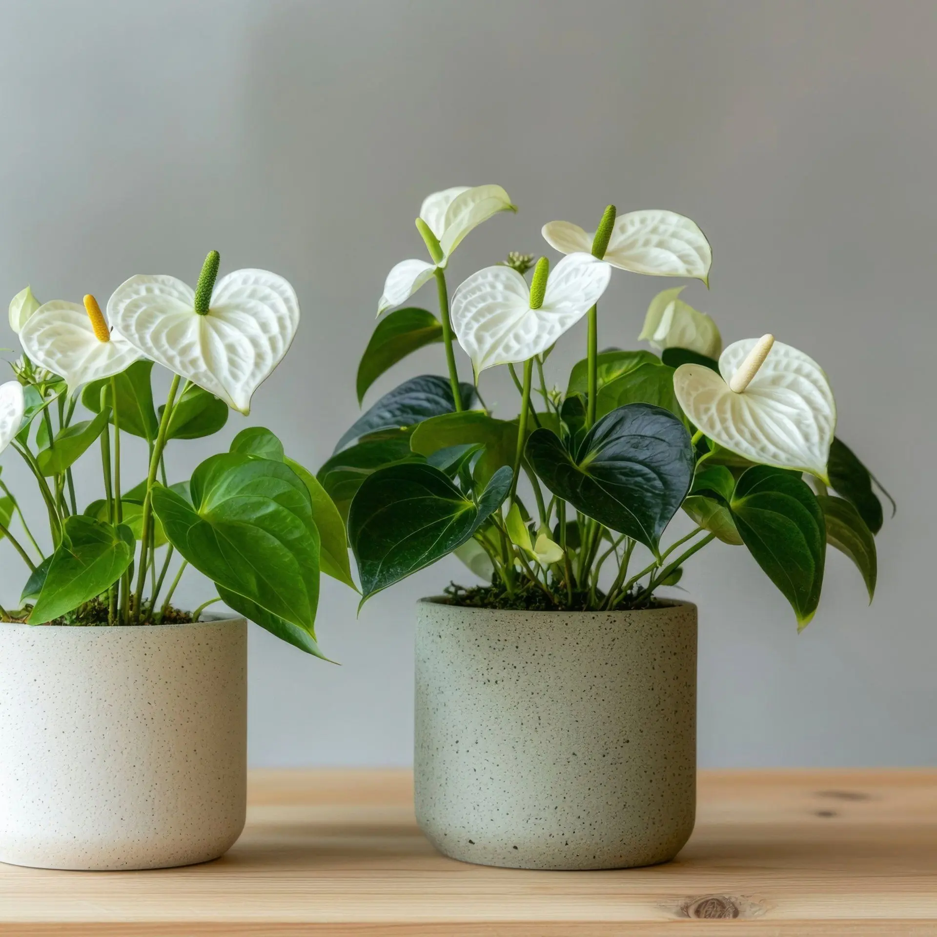 white Anthurium plant