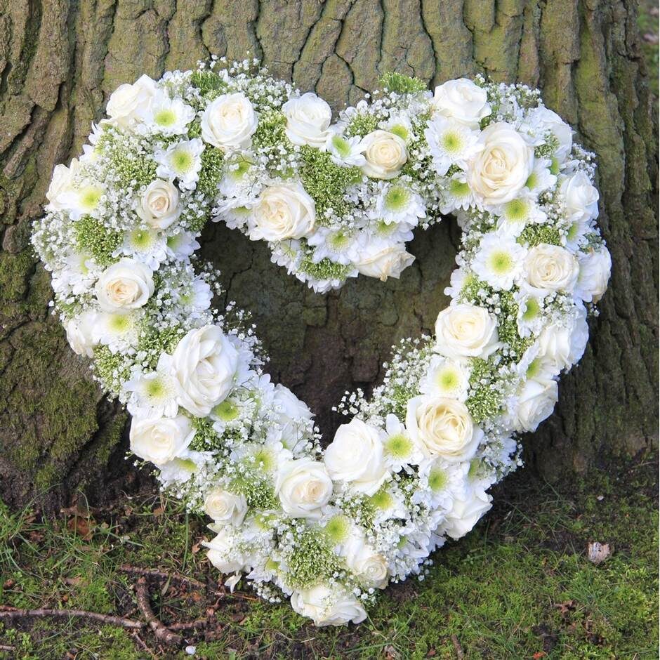 White Mourning Heart
