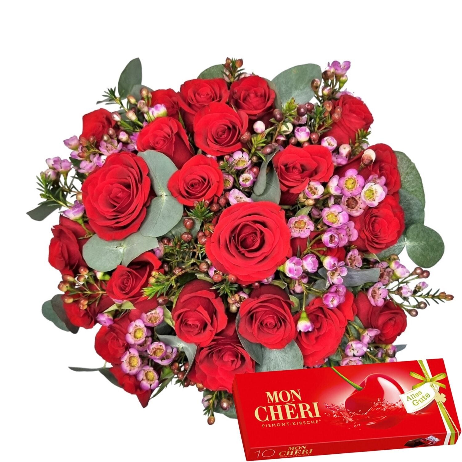 Rose bouquet "MACHERIE" & Mon Chéri