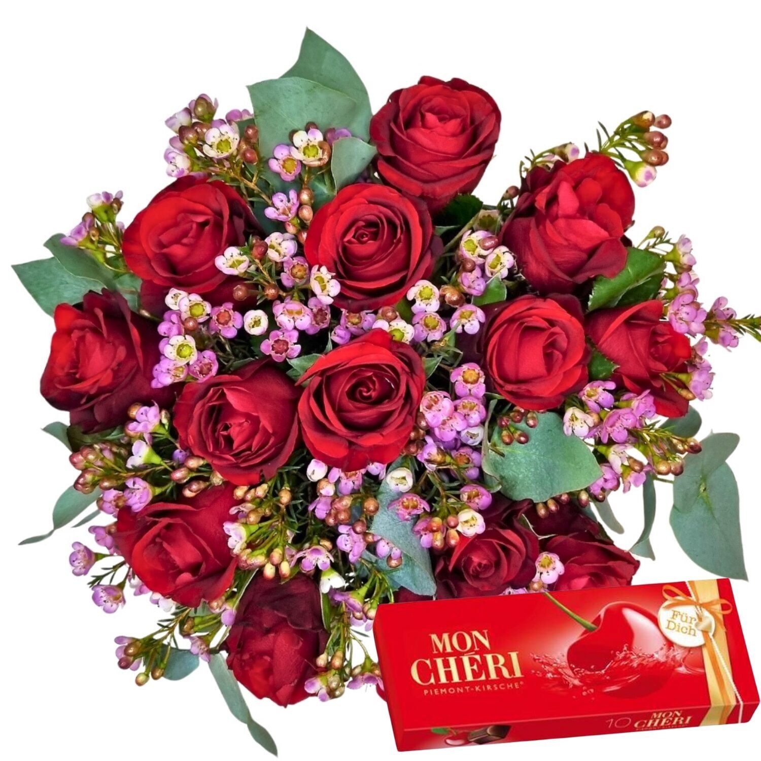 Rose bouquet "MONAMOUR" & "Mon Chéri"