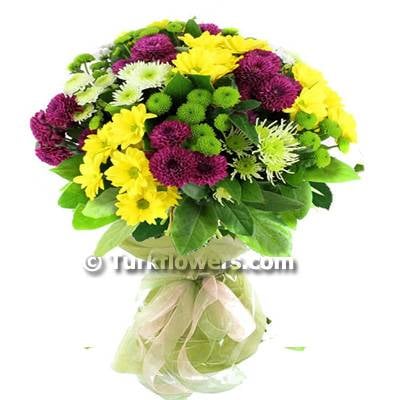 Colorful chrysanthemum Buquet