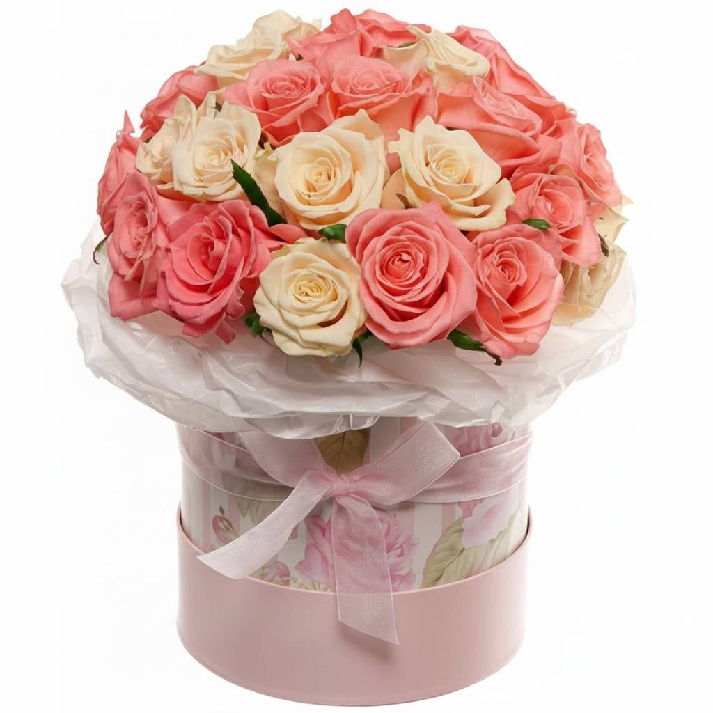 Pink and creamy Roses