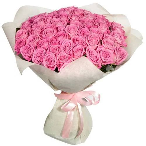 51 Pink roses Bouquet