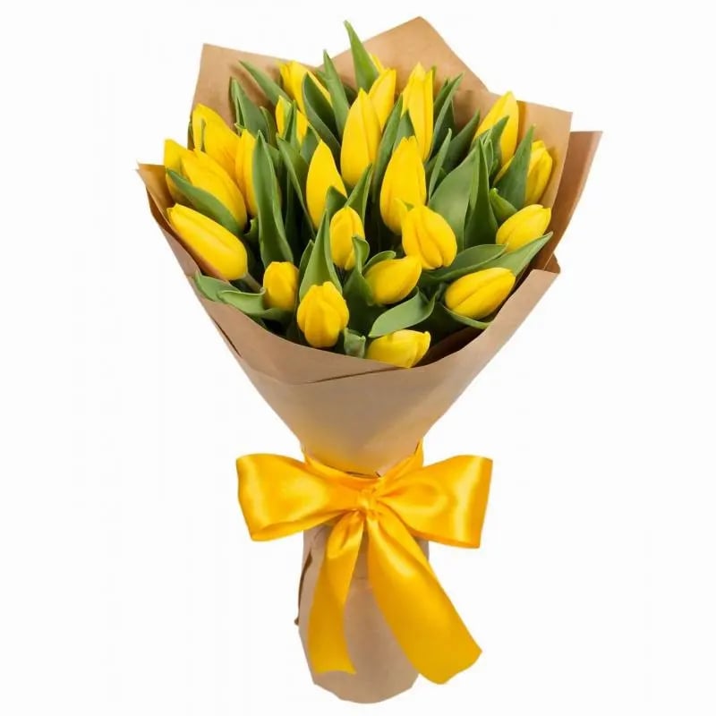 20 Yellow Tulips