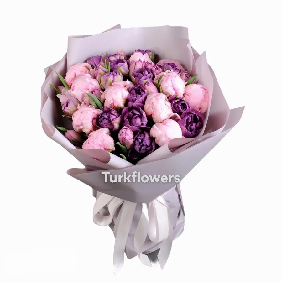 Peony And Tulips