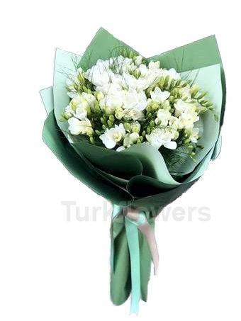 White freesia bouquet