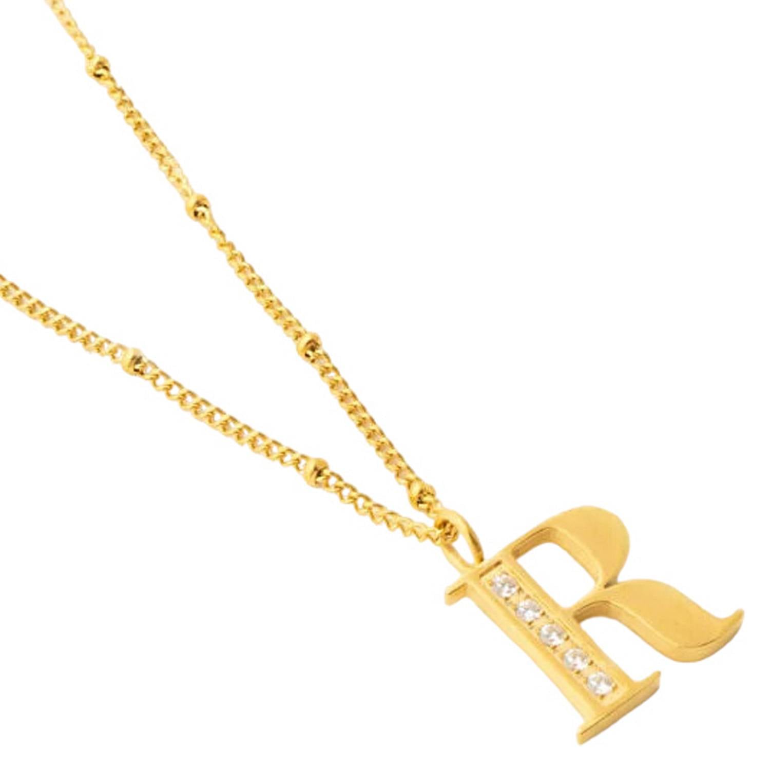 Summer Initial Charm Necklace