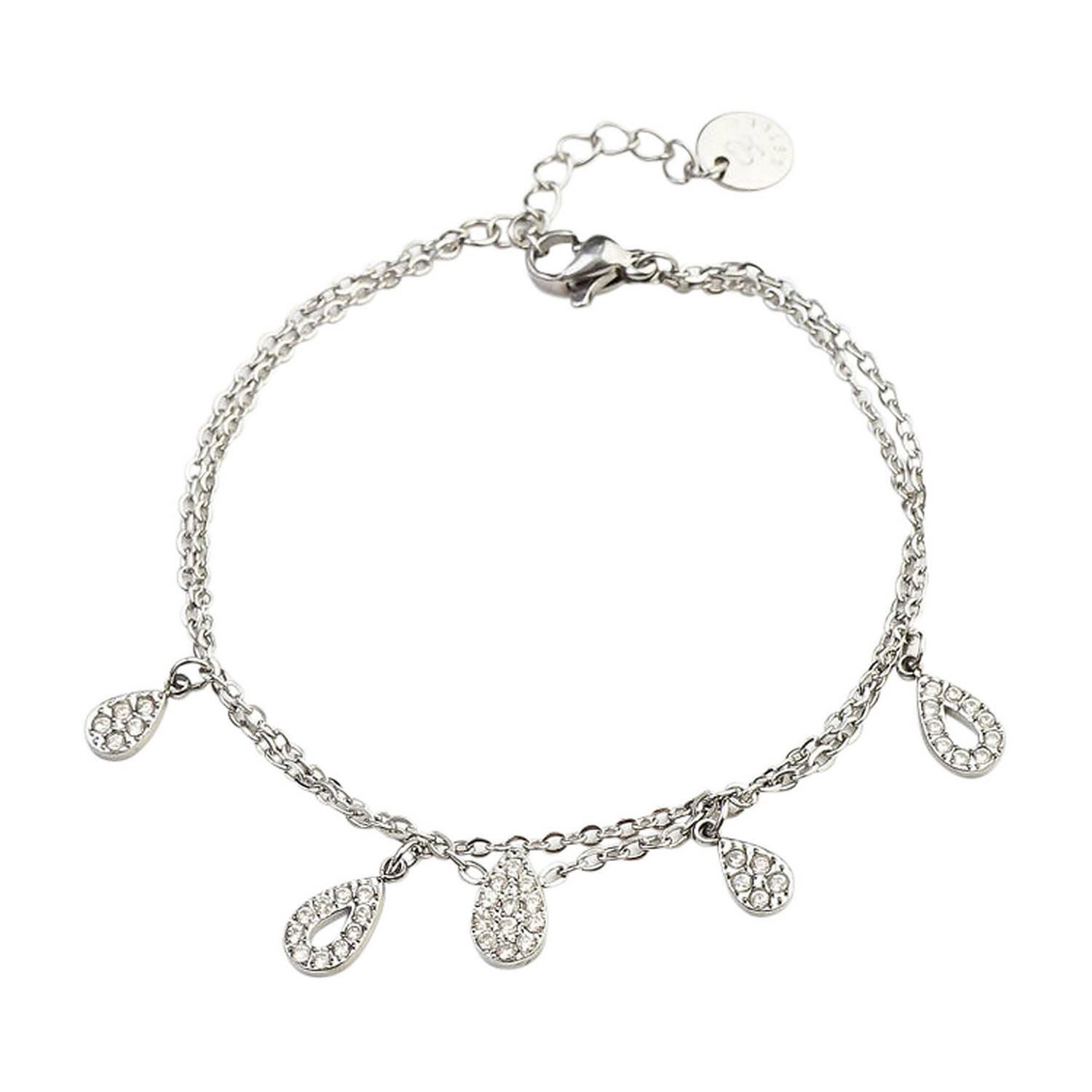 Double-Layer Tear Drop Bracelet