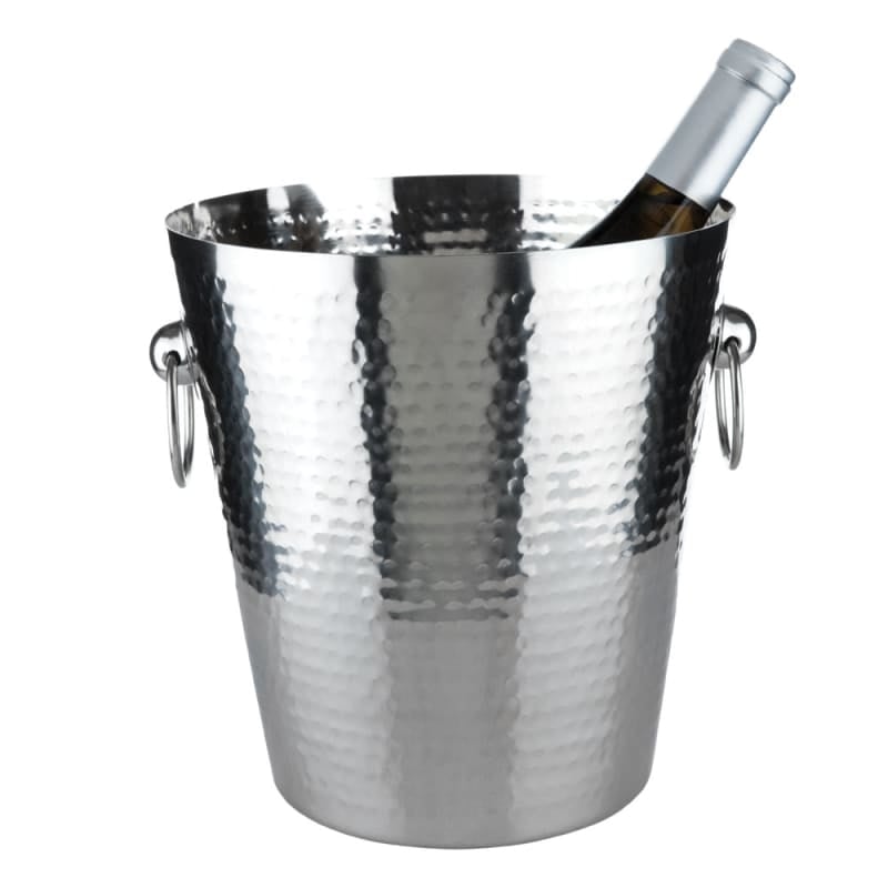 Viski Hammered Stainless-Steel Ice Bucket