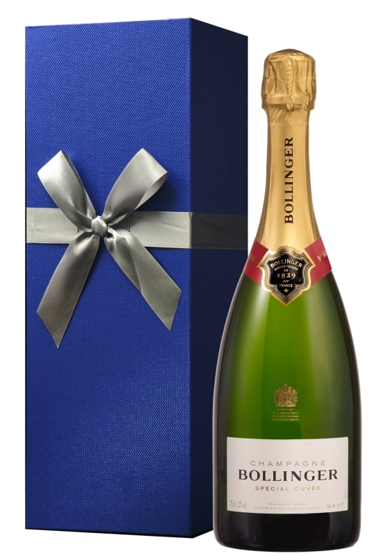 Bollinger Brut Special Cuvee with Blue Gift Box
