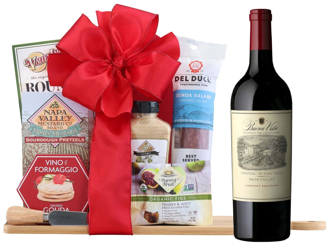 Buena Vista Napa Valley Cabernet Party Board Gift Basket