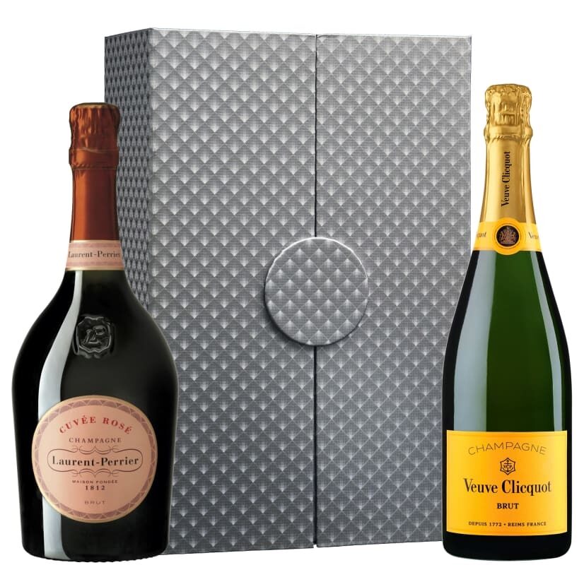 Champagne Icons with Silver Gift Box
