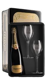 Glass Pack Vintage 'Trento Spumante Brut Perle' Ferrari