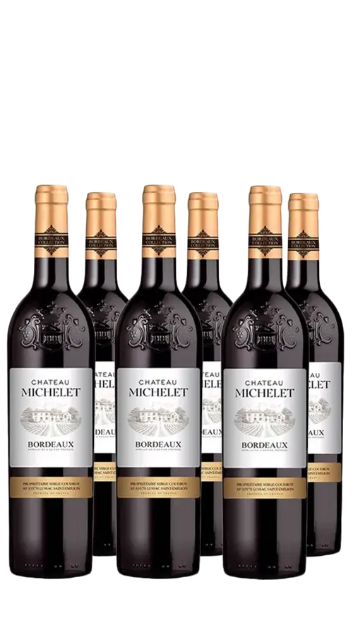 Wine Box 5+1 Bordeaux Rouge Chateau Michelet (1bt Omaggio)