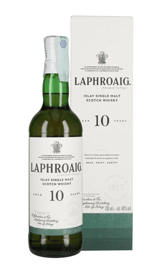 Whisky Single Malt Laphroaig 10 Anni (Packaging)