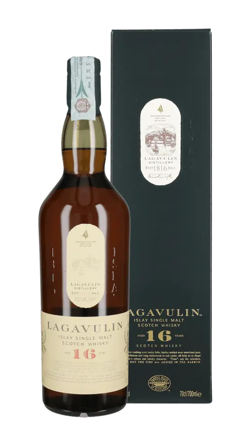 Whisky Single Malt Lagavulin 16 Anni (Packaging)