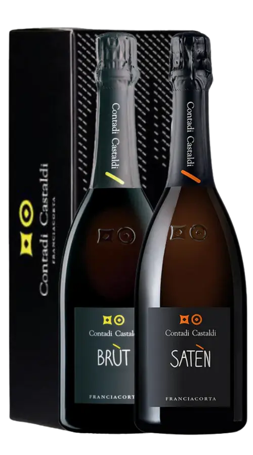 Box Franciacorta Brut and Saten Contadi Castaldi (2bt)