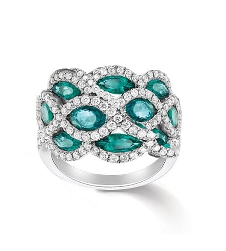 FANCY EMERALD RING
