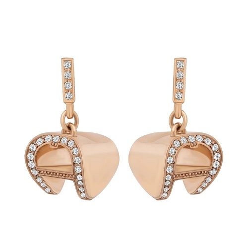 AIGNER EROSE HEART EARRINGS