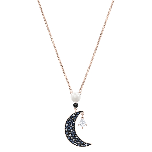 SWAROVSKI SYMBOLIC PENDANT, MULTI-COLORED, ROSE-GOLD TONE PLATED