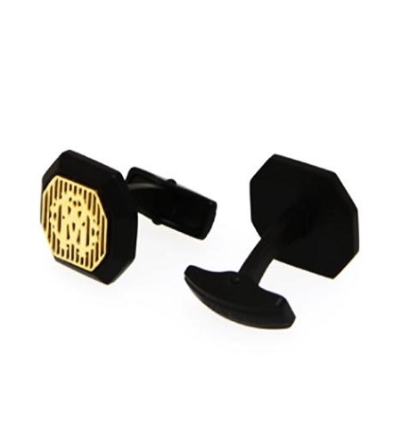 ROBERTO CAVALLI BLACK CUFFLINKS