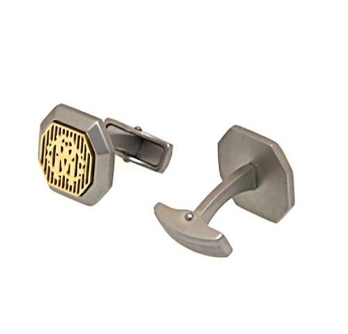 ROBERTO CAVALLI SILVER COLOR CUFFLINKS