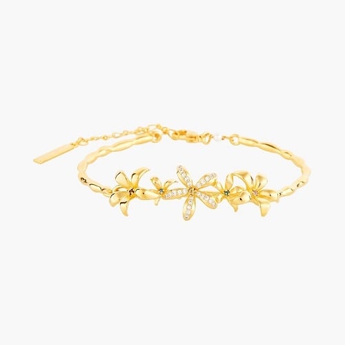 STAR JASMINE BANGLE BRACELET